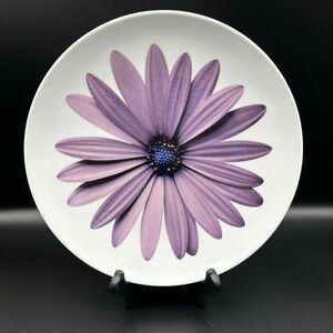 Isaac Mizrahi for Target Porcelain 9" Plate Purple Gerber Daisy Floral